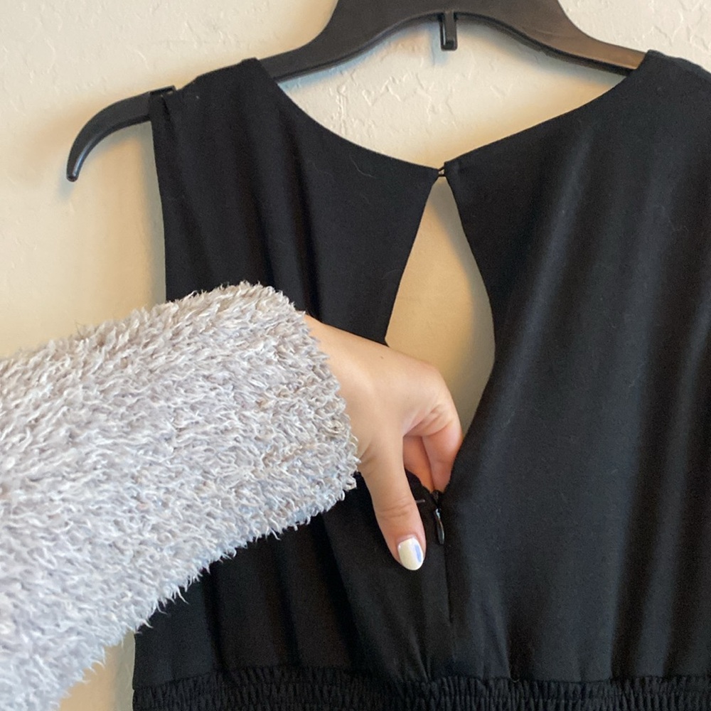 Hutch Wide Leg Knit Jumpsuit size M black - Picture 10 of 12